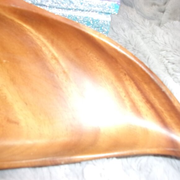 COPY - H-330 VINTAGE MONKEYPOD WOOD CARVED NUT SERVING BOWL - Picture 3 of 8